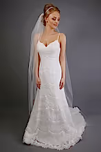 Load image into Gallery viewer, Bridal Apparel Simple Cut Edge Veil || CGACT101
