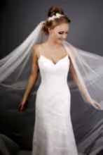 Load image into Gallery viewer, Bridal Apparel Faux Silk Italian Tulle Cut Edge Veil || CGACT301
