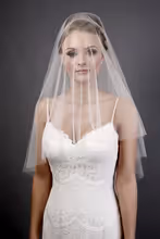 Load image into Gallery viewer, Bridal Apparel Faux Silk Italian Tulle Cut Edge Veil || CGACT301
