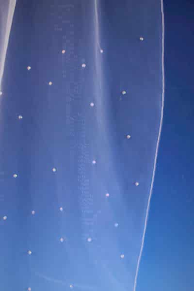 Bridal Apparel Fine Edge Veil with Graduated Crystal Scatter || CGAF008