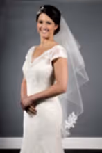 Load image into Gallery viewer, Bridal Apparel Corded Lace Appliqué Veil || CGC346B
