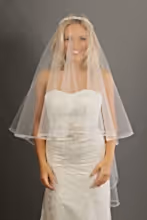 Load image into Gallery viewer, Bridal Apparel Crinoline Edge Veil || CGC434C
