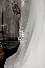 Load image into Gallery viewer, Bridal Apparel Swirl Lace Train Veil || CGC574B
