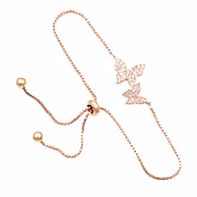 Load image into Gallery viewer, Bridal Apparel Bejewelled Butterfly Bracelet
