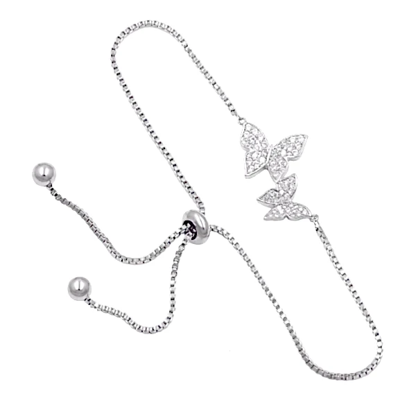 Bridal Apparel Bejewelled Butterfly Bracelet